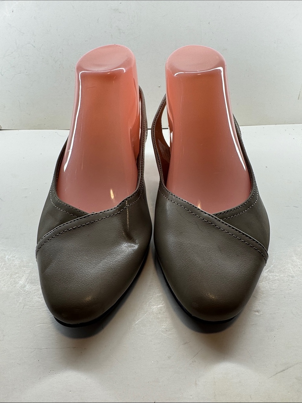 easy street Olive Green Slingback Mules